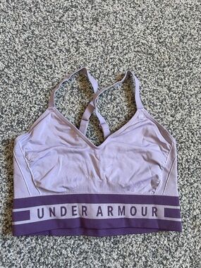 Under Armour Lavender and Deep Purple Seamless Sports Bra